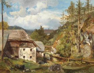 Die Mühle im Wald